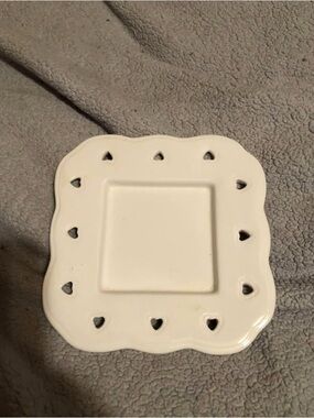 Heart Candle Holder/Plate